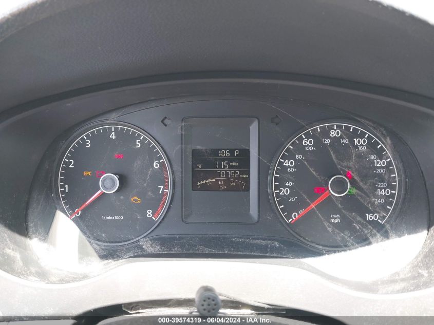 2014 VOLKSWAGEN JETTA 2.0L S - 3VW2K7AJ2EM322529