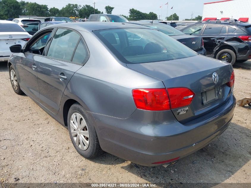 2011 Volkswagen Jetta 2.0L S VIN: 3VW1K7AJ7BM360345 Lot: 39574321