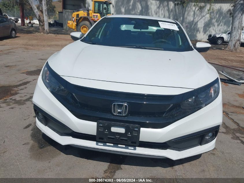 2019 Honda Civic Sport VIN: 2HGFC2F88KH581256 Lot: 39574383