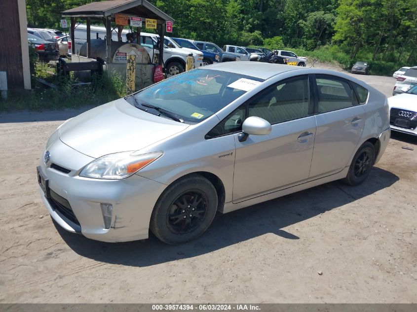 2013 Toyota Prius Two VIN: JTDKN3DU0D0344474 Lot: 39574394