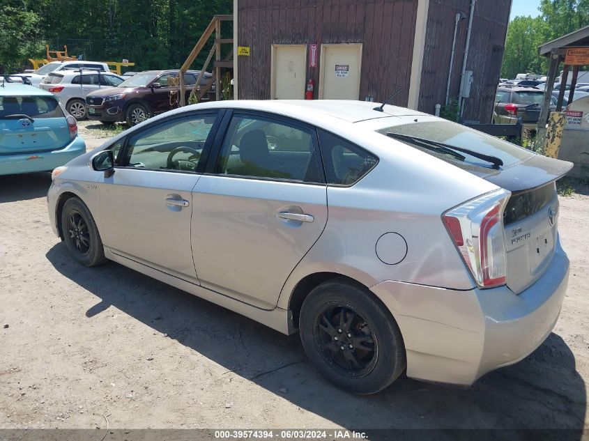 2013 Toyota Prius Two VIN: JTDKN3DU0D0344474 Lot: 39574394