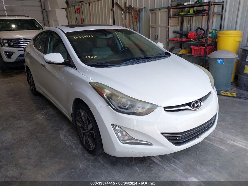 2014 Hyundai Elantra Limited VIN: 5NPDH4AE6EH487629 Lot: 39574415