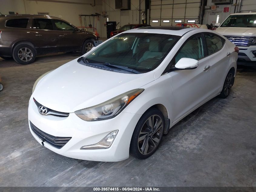 2014 Hyundai Elantra Limited VIN: 5NPDH4AE6EH487629 Lot: 39574415