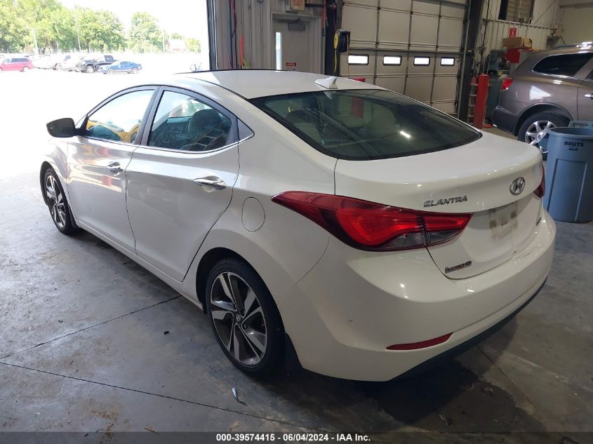 2014 Hyundai Elantra Limited VIN: 5NPDH4AE6EH487629 Lot: 39574415