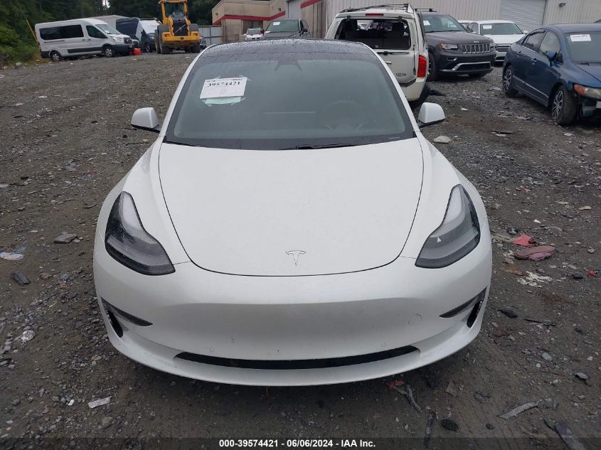 2021 Tesla Model 3 Standard Range Plus Rear-Wheel Drive VIN: 5YJ3E1EA0MF030239 Lot: 39574421