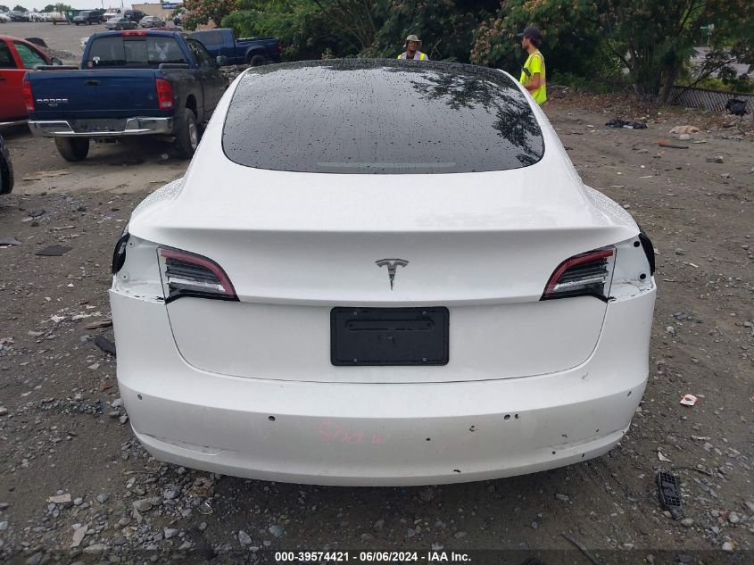 2021 Tesla Model 3 Standard Range Plus Rear-Wheel Drive VIN: 5YJ3E1EA0MF030239 Lot: 39574421