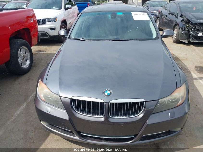 2007 BMW 335I VIN: WBAVB73527VF53424 Lot: 39574425