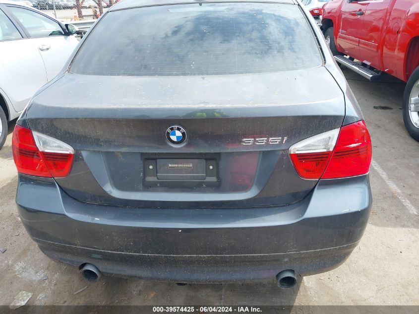 2007 BMW 335I VIN: WBAVB73527VF53424 Lot: 39574425