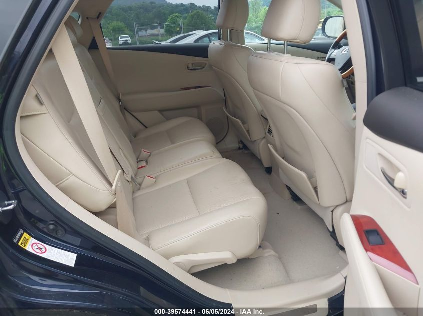 2010 Lexus Rx 350 VIN: 2T2BK1BA9AC019759 Lot: 39574441