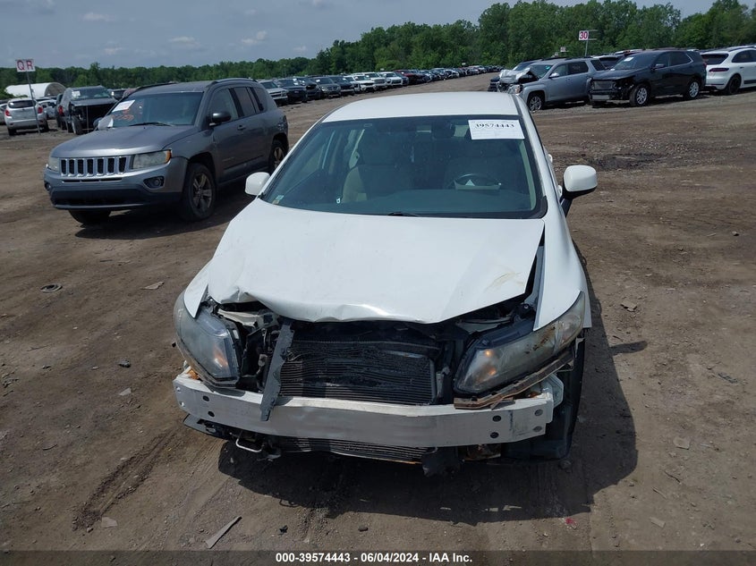 2013 Honda Civic Lx VIN: 19XFB2F56DE039580 Lot: 39574443