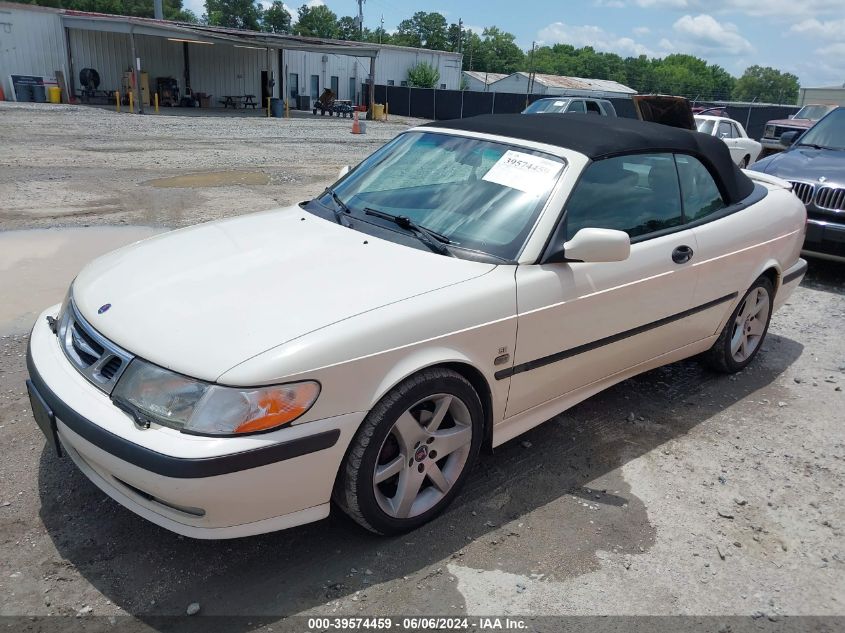 2002 Saab 9-3 Se VIN: YS3DF78K527002232 Lot: 39574459