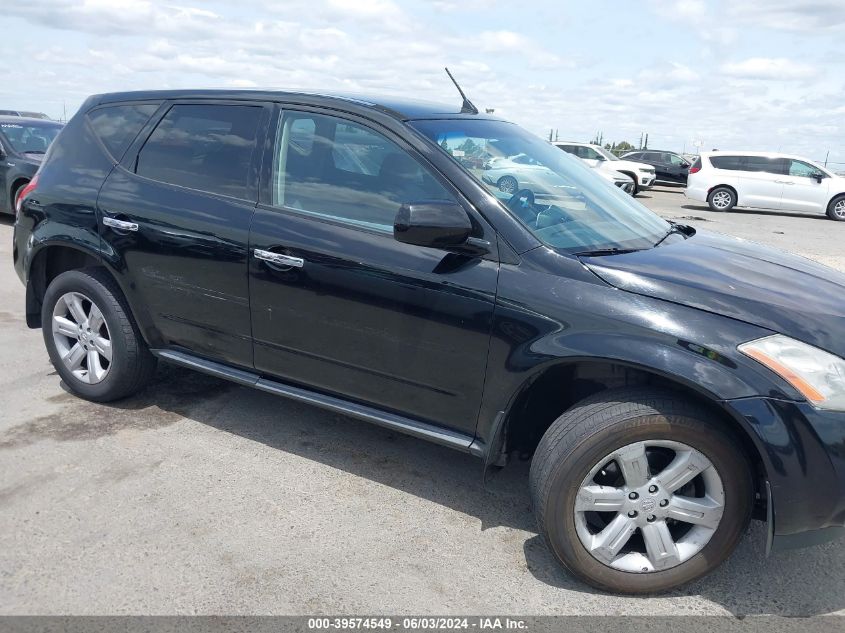 2006 Nissan Murano S VIN: JN8AZ08T86W419121 Lot: 39574549