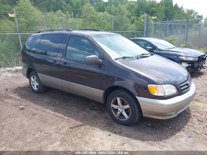 2002 Toyota Sienna Xle VIN: 4T3ZF13C22U470501 Lot: 39574554