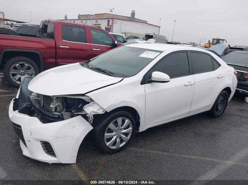 2016 Toyota Corolla Le VIN: 5YFBURHE1GP523268 Lot: 39574626