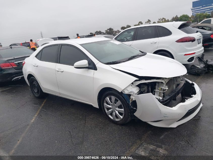 2016 Toyota Corolla Le VIN: 5YFBURHE1GP523268 Lot: 39574626