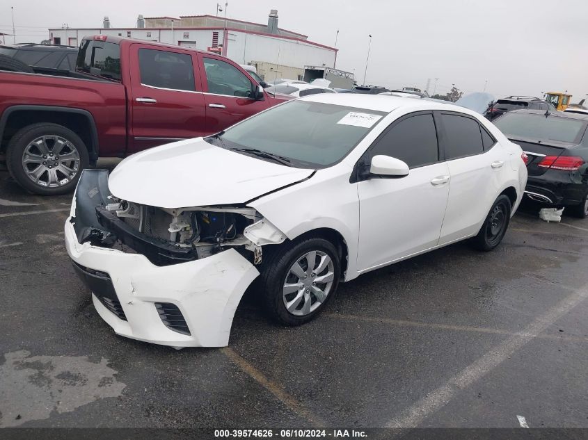 2016 Toyota Corolla Le VIN: 5YFBURHE1GP523268 Lot: 39574626