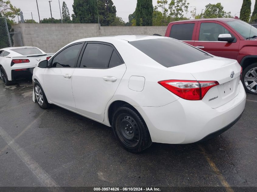 2016 Toyota Corolla Le VIN: 5YFBURHE1GP523268 Lot: 39574626