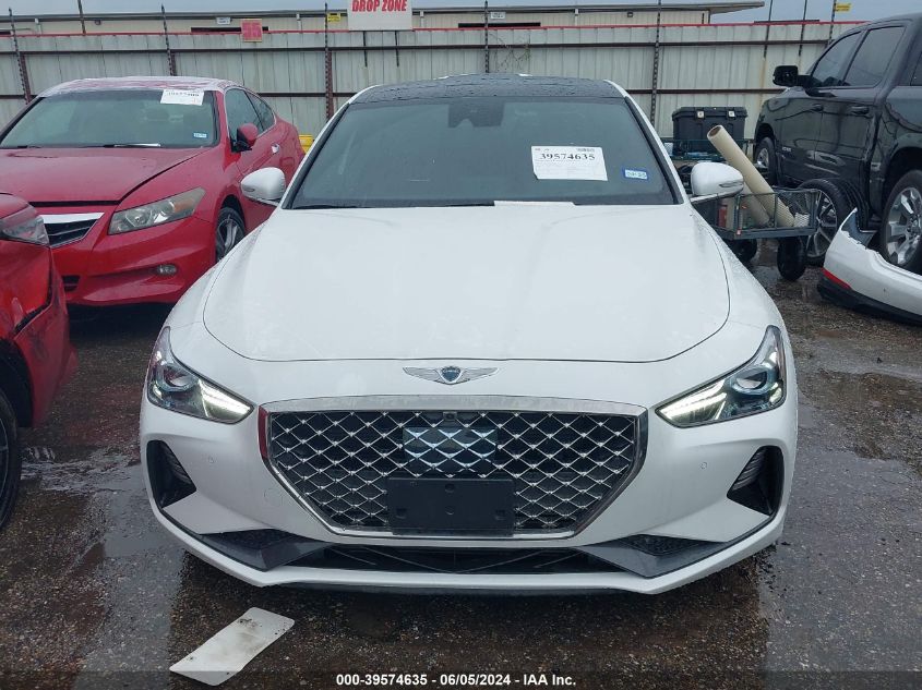 2021 Genesis G70 2.0T Rwd VIN: KMTG44LA8MU072353 Lot: 39574635