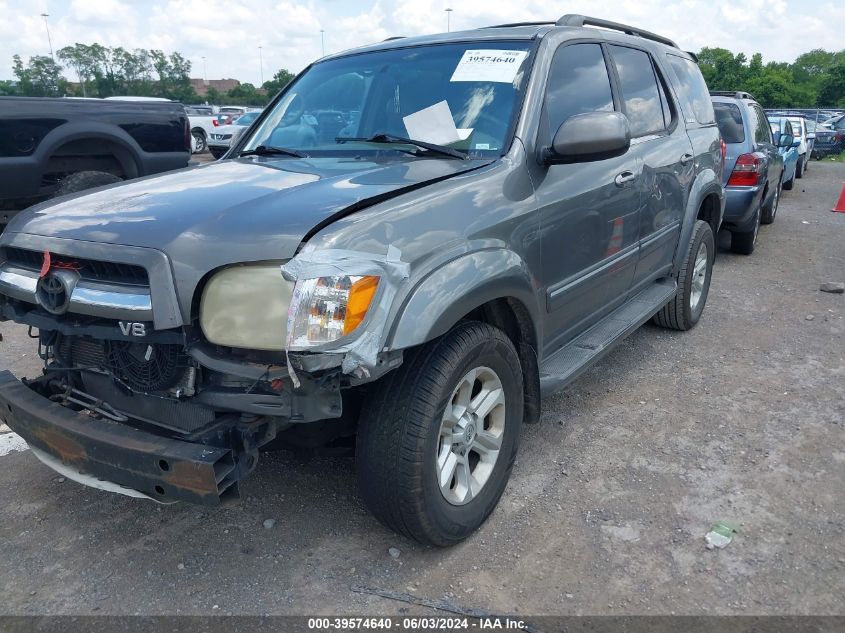 2005 Toyota Sequoia Limited V8 VIN: 5TDZT38A45S251377 Lot: 39574640