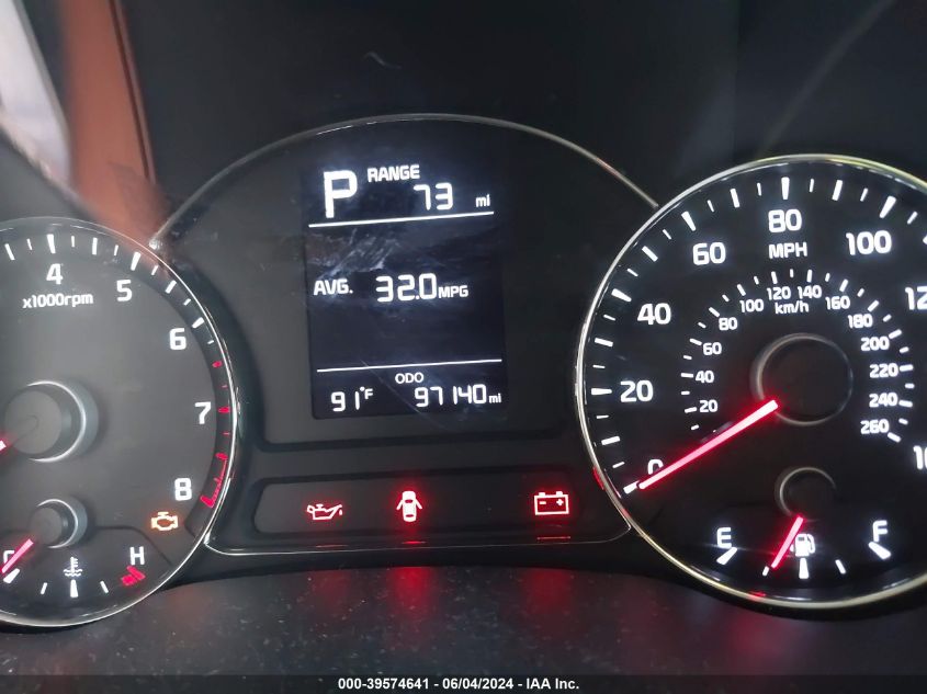 2017 Kia Forte Lx VIN: 3KPFK4A75HE069762 Lot: 39574641