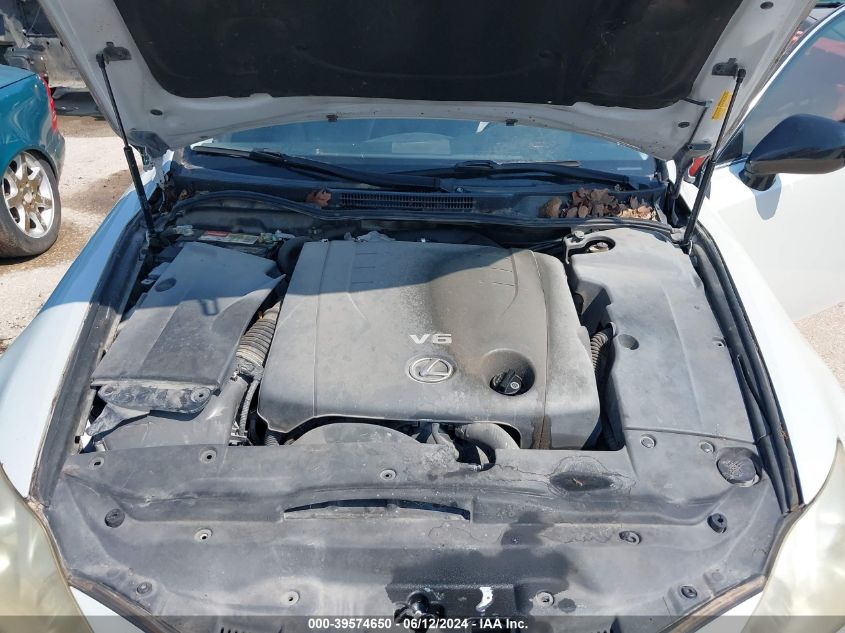 2008 Lexus Is 250 VIN: JTHBK262585083350 Lot: 39574650