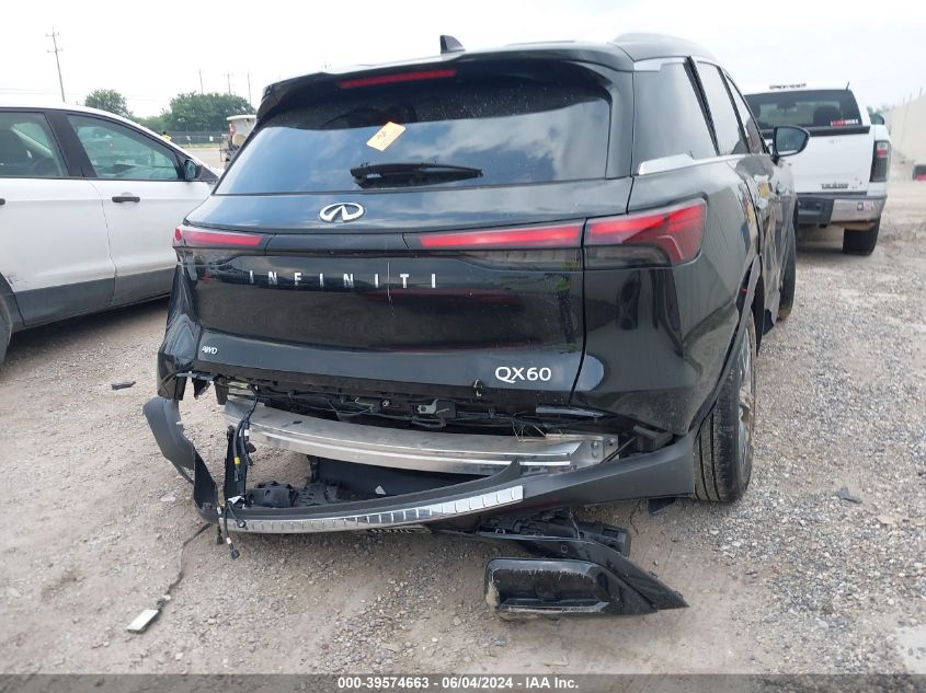 2023 Infiniti Qx60 Luxe Awd VIN: 5N1DL1FS8PC350973 Lot: 39574663