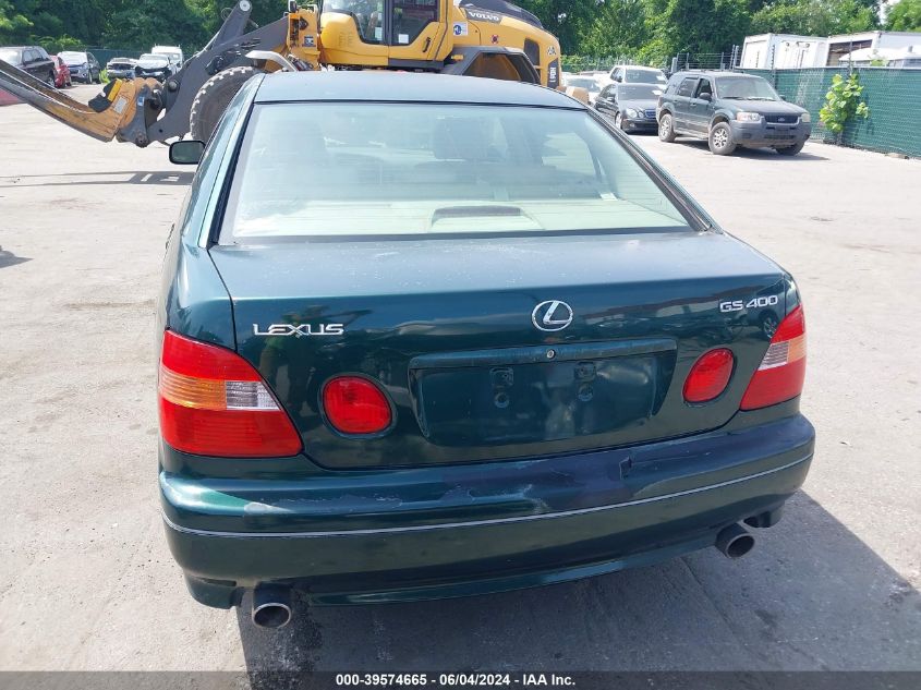 1998 Lexus Gs 400 VIN: JT8BH68X3W0010597 Lot: 39574665