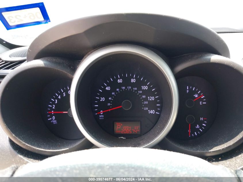 2013 Kia Soul + VIN: KNDJT2A63D7521737 Lot: 39574677