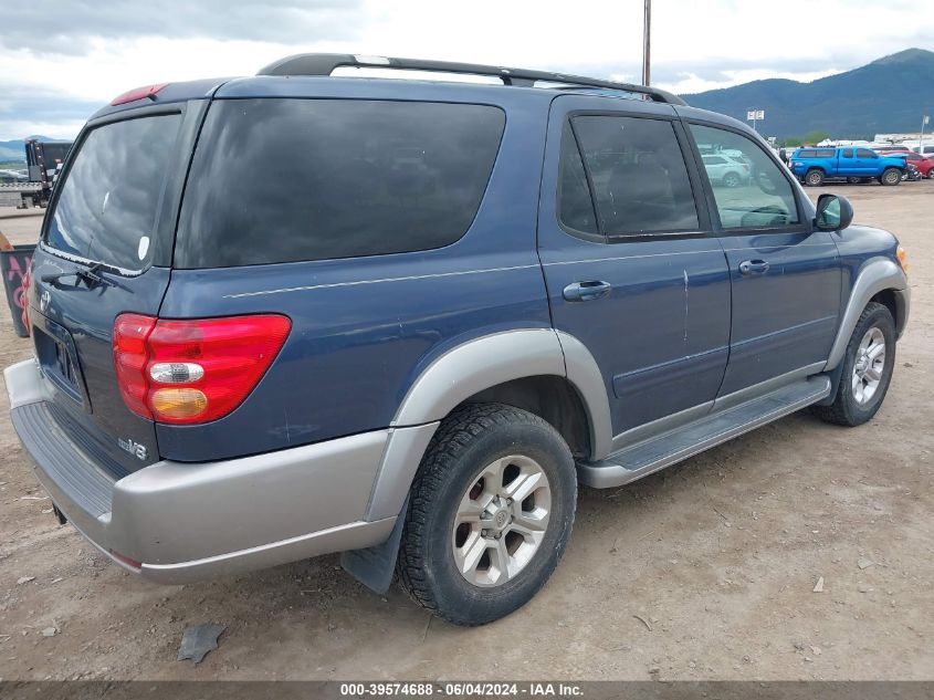 2003 Toyota Sequoia Sr5 V8 VIN: 5TDZT34A83S153102 Lot: 39574688