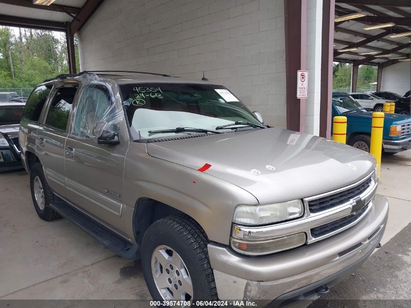 2002 Chevrolet Tahoe Lt VIN: 1GNEK13Z12J288714 Lot: 39574708