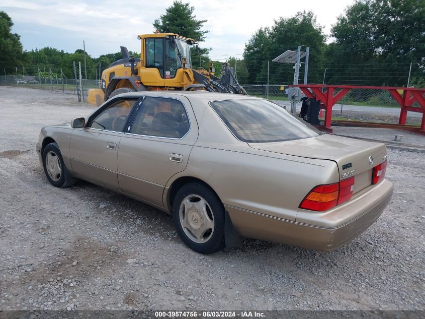 1999 Lexus Ls 400 VIN: JT8BH28F9X0142796 Lot: 39574756