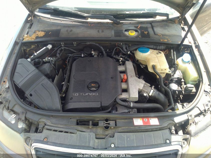 2006 Audi A4 1.8T VIN: WAUAC48H86K001792 Lot: 39574767