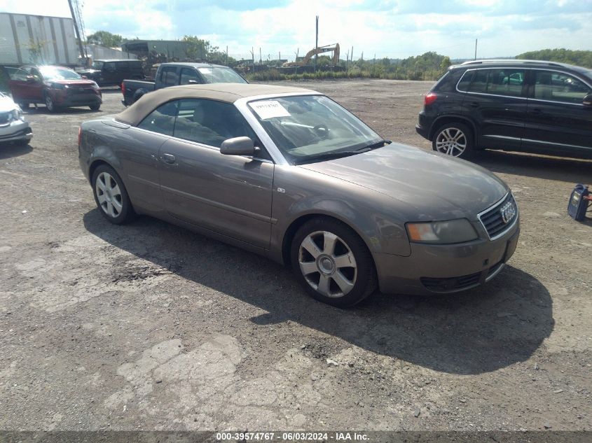 WAUAC48H86K001792 | 2006 AUDI A4