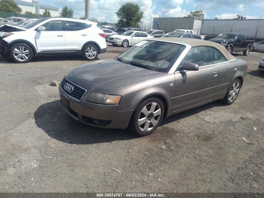 WAUAC48H86K001792 | 2006 AUDI A4