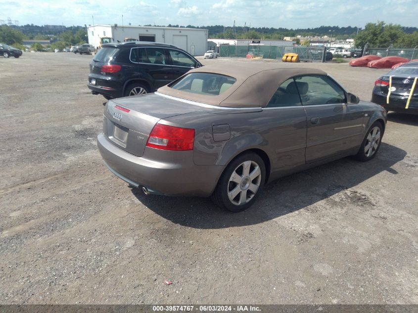 WAUAC48H86K001792 | 2006 AUDI A4