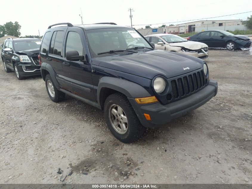 2007 Jeep Liberty Sport VIN: 1J4GL48K17W684934 Lot: 39574818