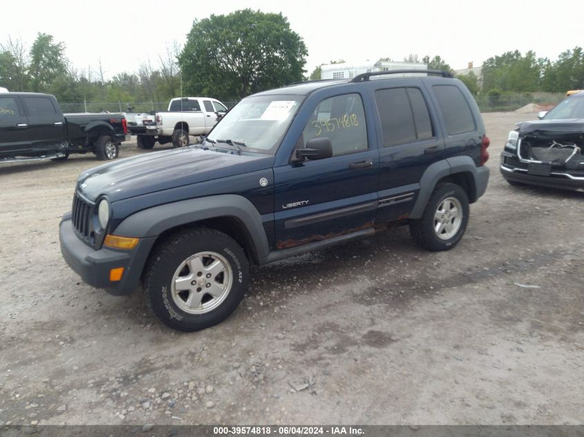 2007 Jeep Liberty Sport VIN: 1J4GL48K17W684934 Lot: 39574818