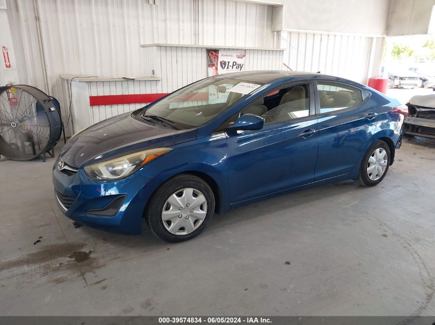 KMHDH4AE4GU638004 2016 HYUNDAI ELANTRA - Image 2