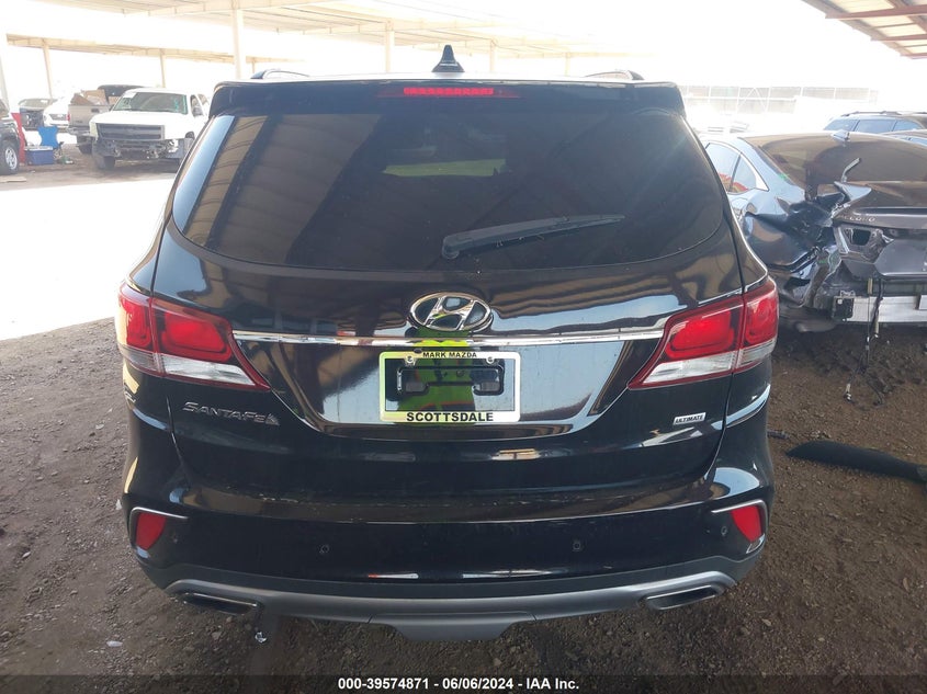 2017 Hyundai Santa Fe Se Ultimate VIN: KM8SR4HF6HU245691 Lot: 39574871