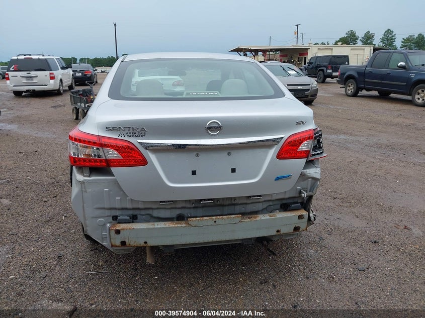 2013 Nissan Sentra Sv VIN: 3N1AB7AP6DL675396 Lot: 39574904