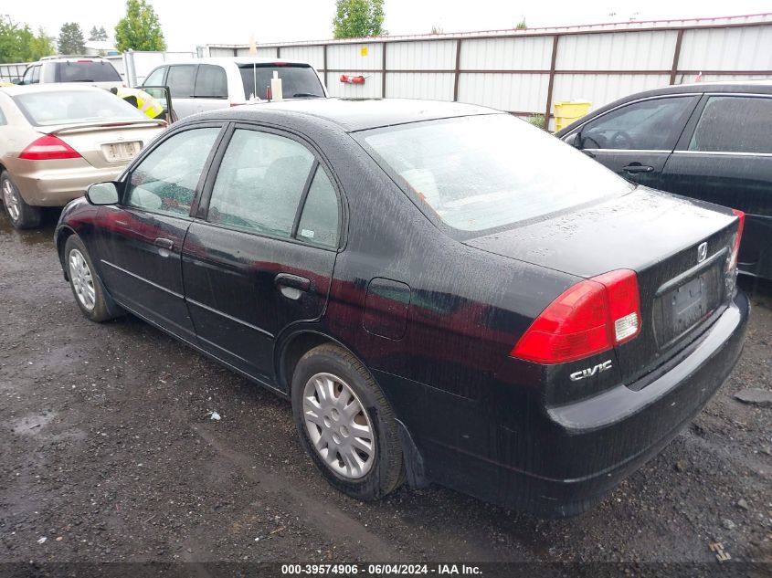 2004 Honda Civic Lx VIN: 2HGES16514H543725 Lot: 39574906