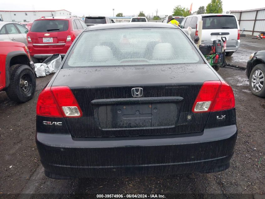 2004 Honda Civic Lx VIN: 2HGES16514H543725 Lot: 39574906