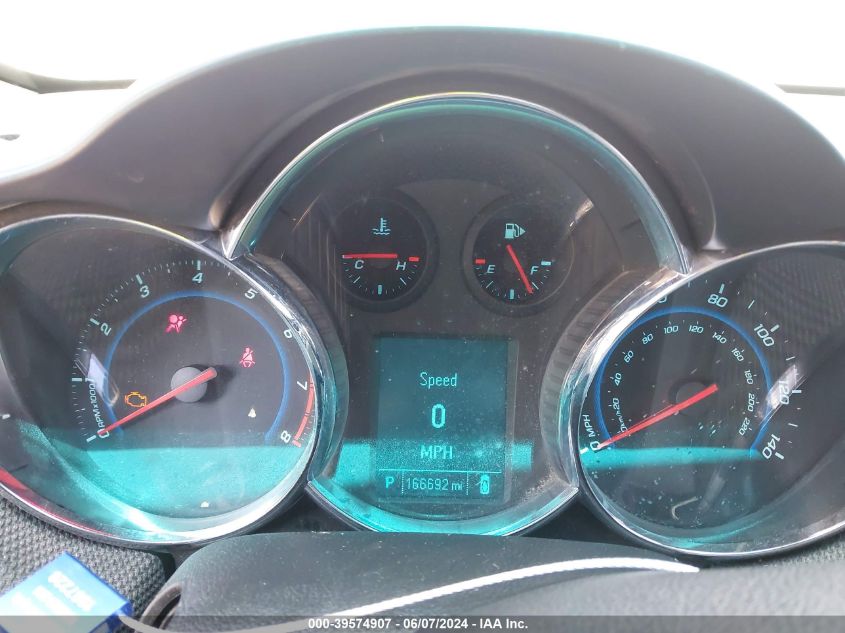 2012 Chevrolet Cruze 1Lt VIN: 1G1PF5SC1C7123411 Lot: 39574907