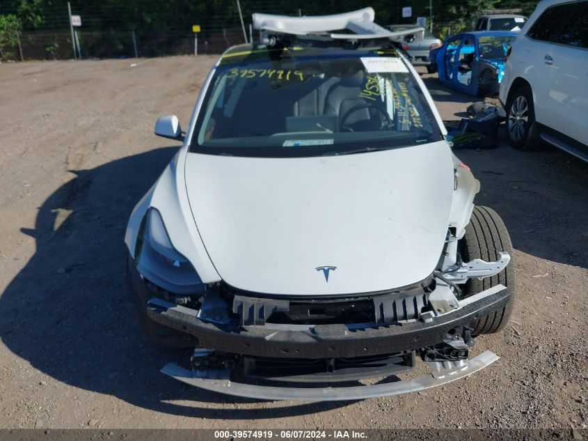 2022 Tesla Model 3 Long Range Dual Motor All-Wheel Drive VIN: 5YJ3E1EB6NF272303 Lot: 39574919