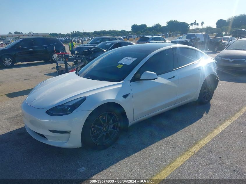 2021 Tesla Model 3 Long Range Dual Motor All-Wheel Drive VIN: 5YJ3E1EBXMF919106 Lot: 39574939