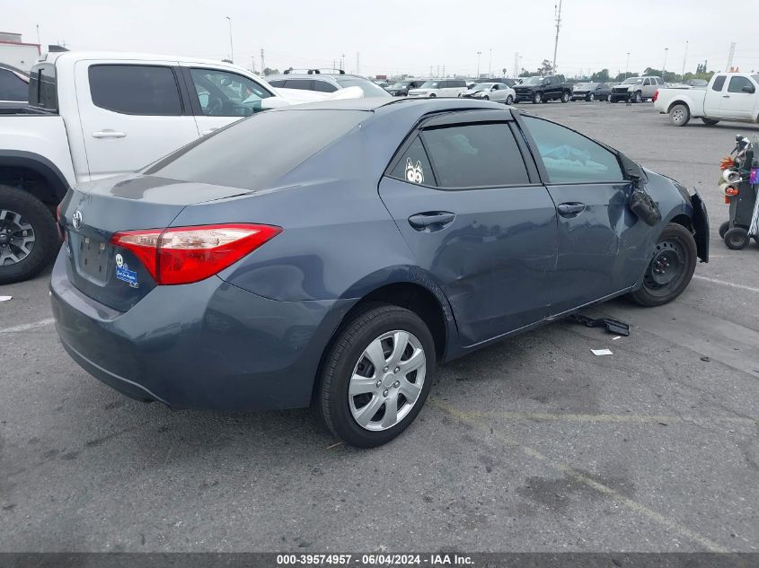 2018 Toyota Corolla Le VIN: 5YFBURHEXJP814360 Lot: 39574957