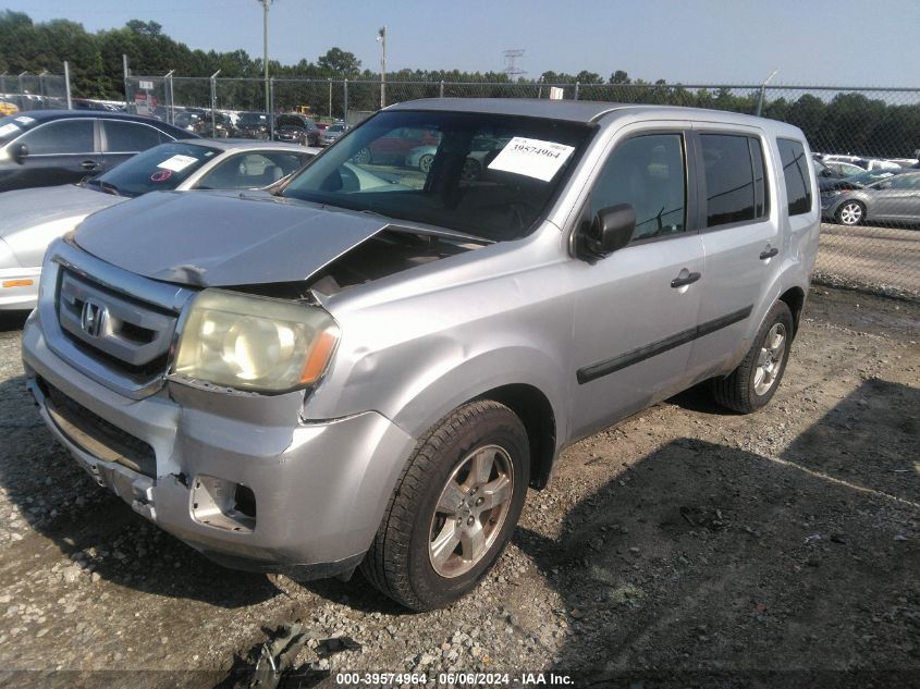 2011 Honda Pilot Lx VIN: 5FNYF3H26BB025935 Lot: 39574964