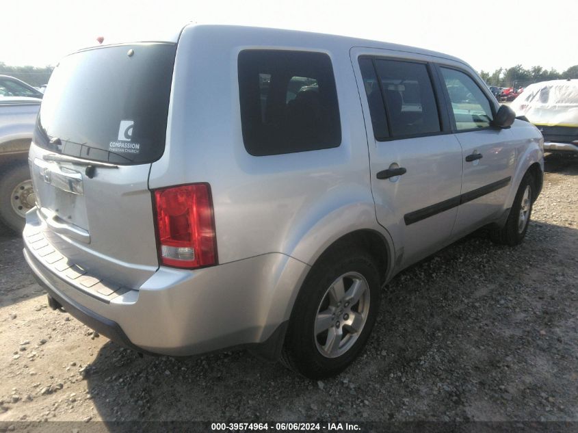 2011 Honda Pilot Lx VIN: 5FNYF3H26BB025935 Lot: 39574964