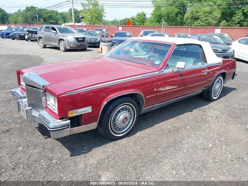 1984 Cadillac Eldorado Biarritz VIN: 1G6AL6785EE655147 Lot: 39574972