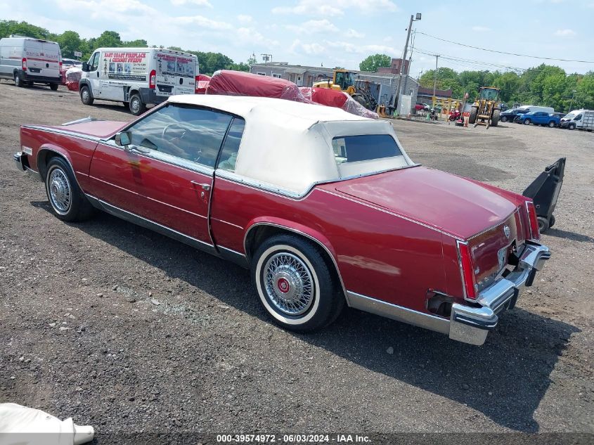 1984 Cadillac Eldorado Biarritz VIN: 1G6AL6785EE655147 Lot: 39574972